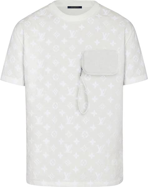 Louis Vuitton White Velcro Monogram Pocket T.